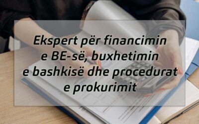 Ekspert për financimin e BE-së, buxhetimin e bashkisë dhe procedurat e prokurimit